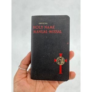 Vintage Holy Name Manual Missal Catholic Prayer Book Father Stedman 1941 Black